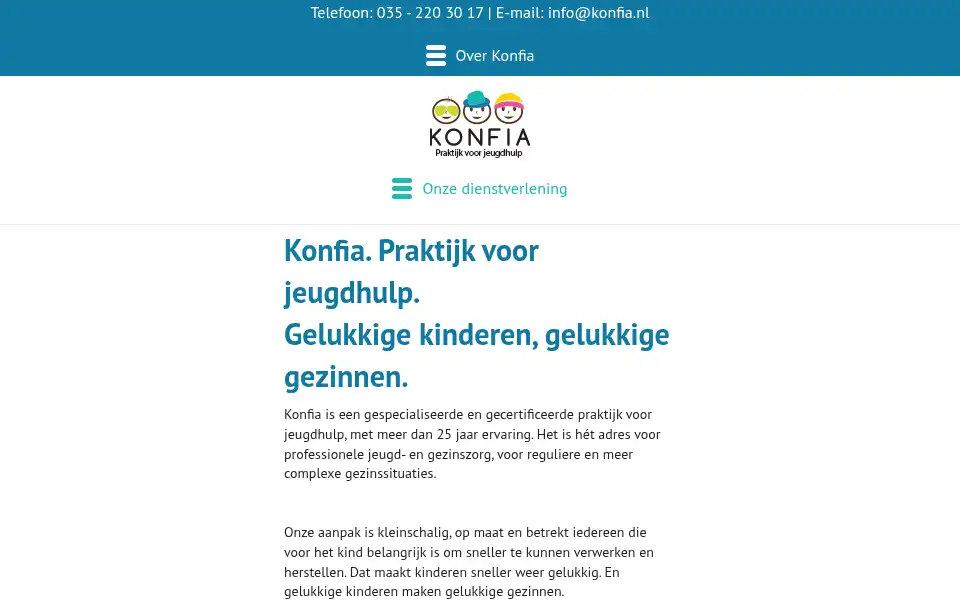 Screenshot of konfia.nl