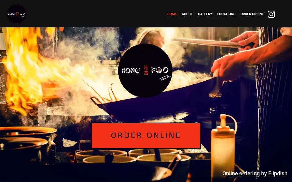 Screenshot of kongfoowok.co.uk
