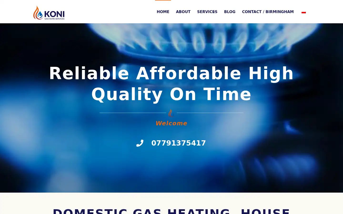 Screenshot of konigashomeservices.co.uk