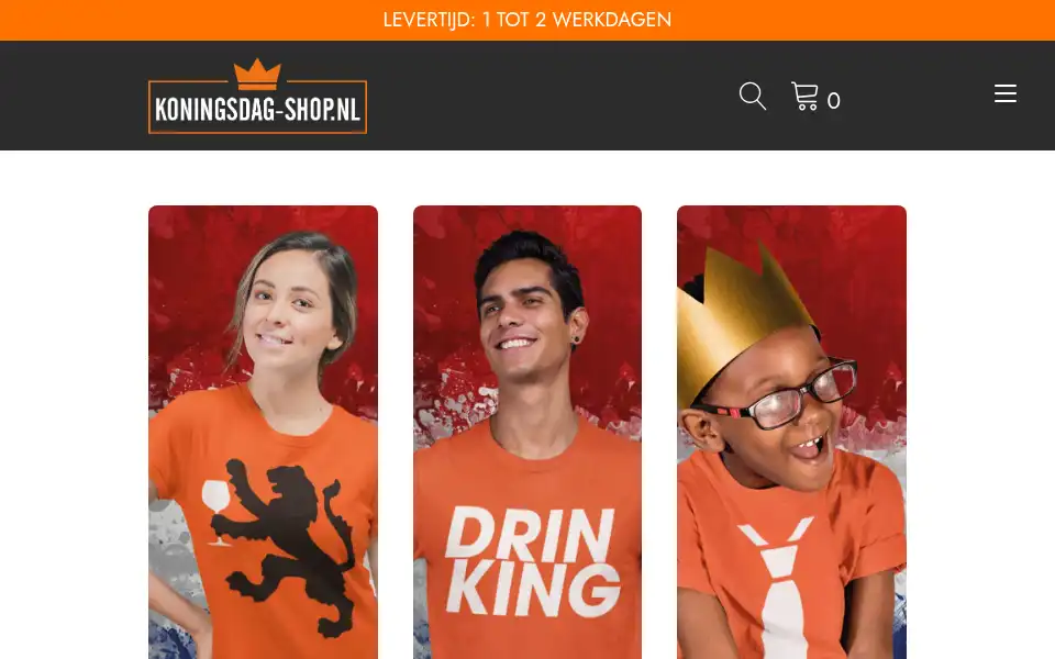 Screenshot of koningsdag-shop.nl