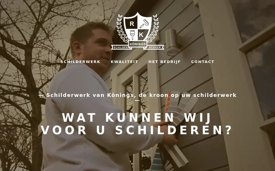 Screenshot of koningsschilderwerken.nl