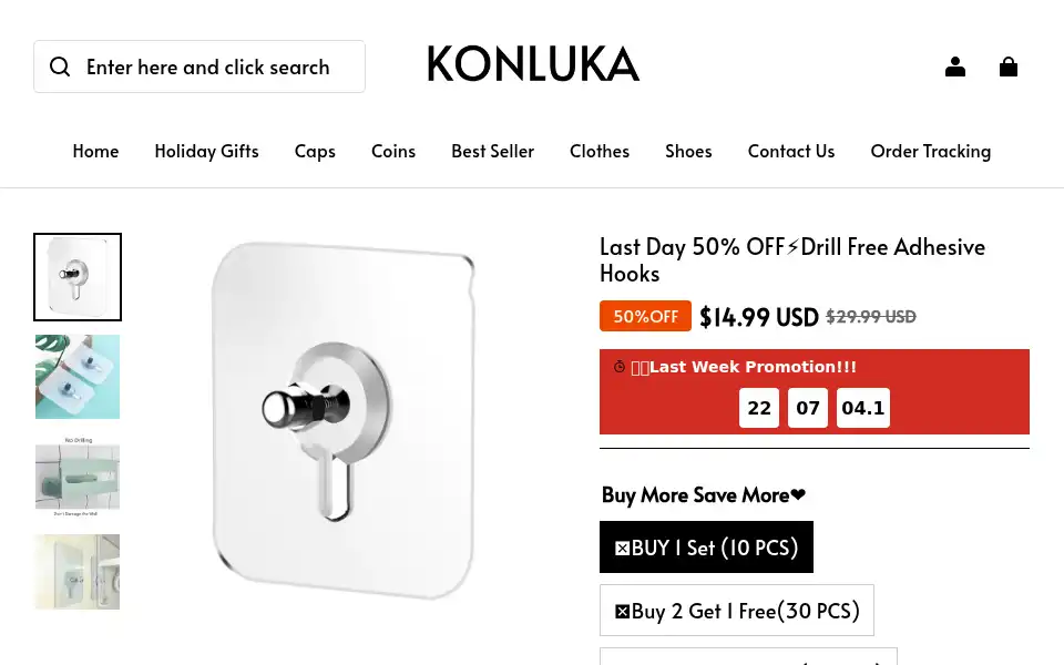 Screenshot of konluka.com