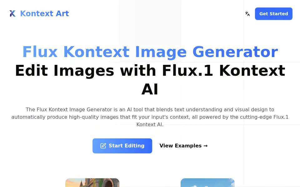 Screenshot of kontextart.com