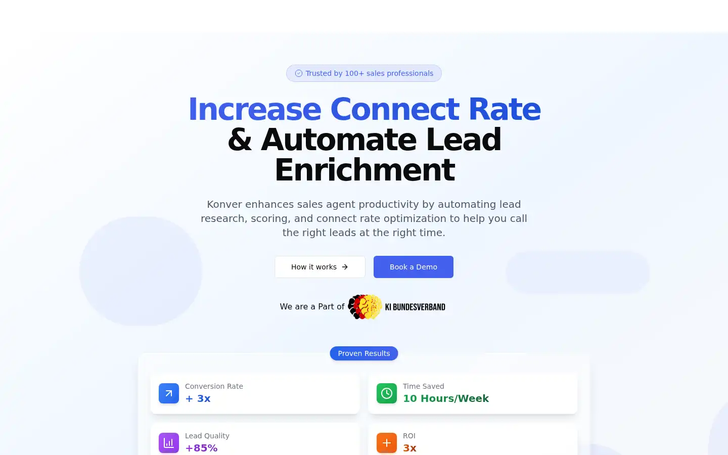 Screenshot of konver.ai