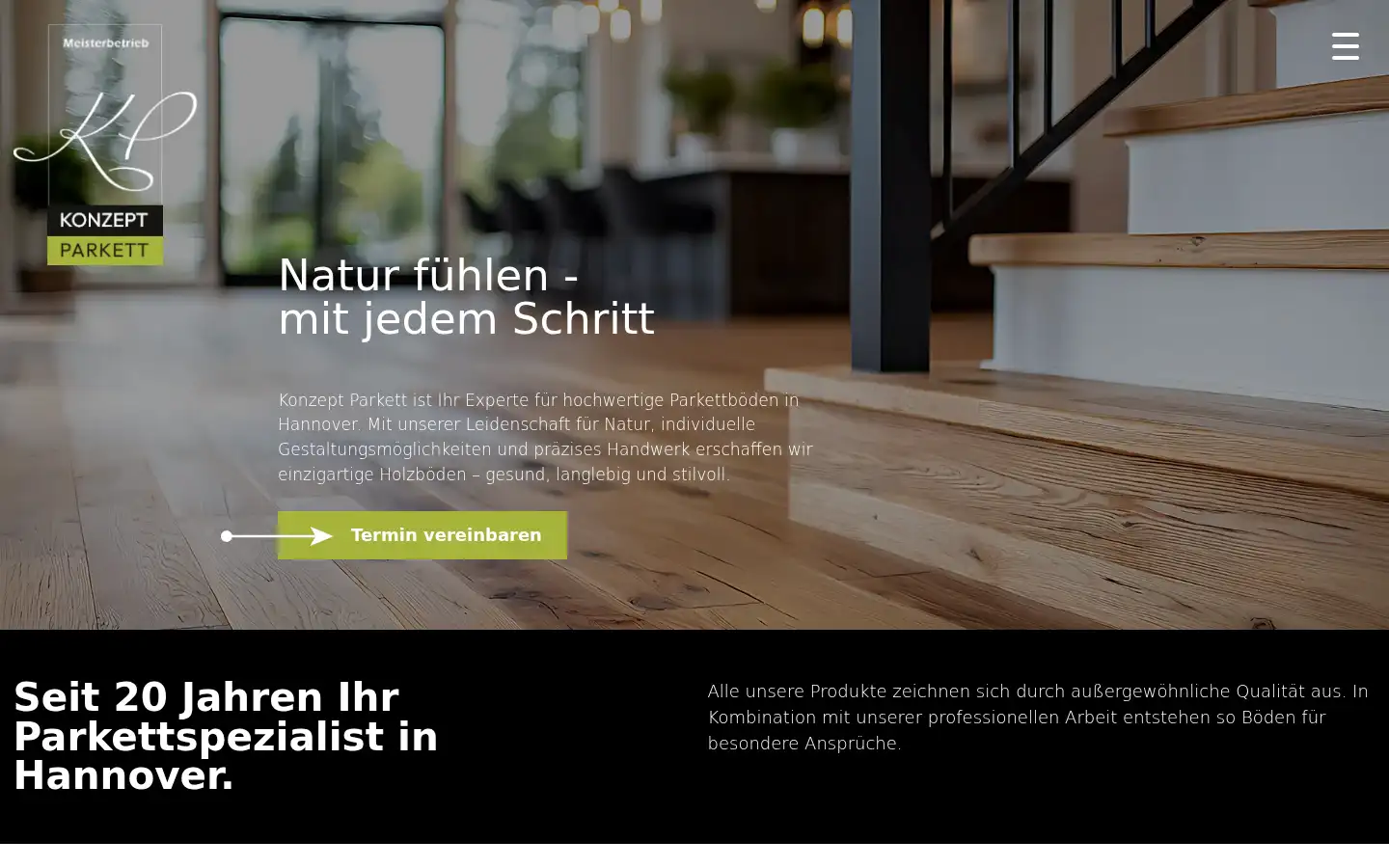 Screenshot of konzeptparkett.de