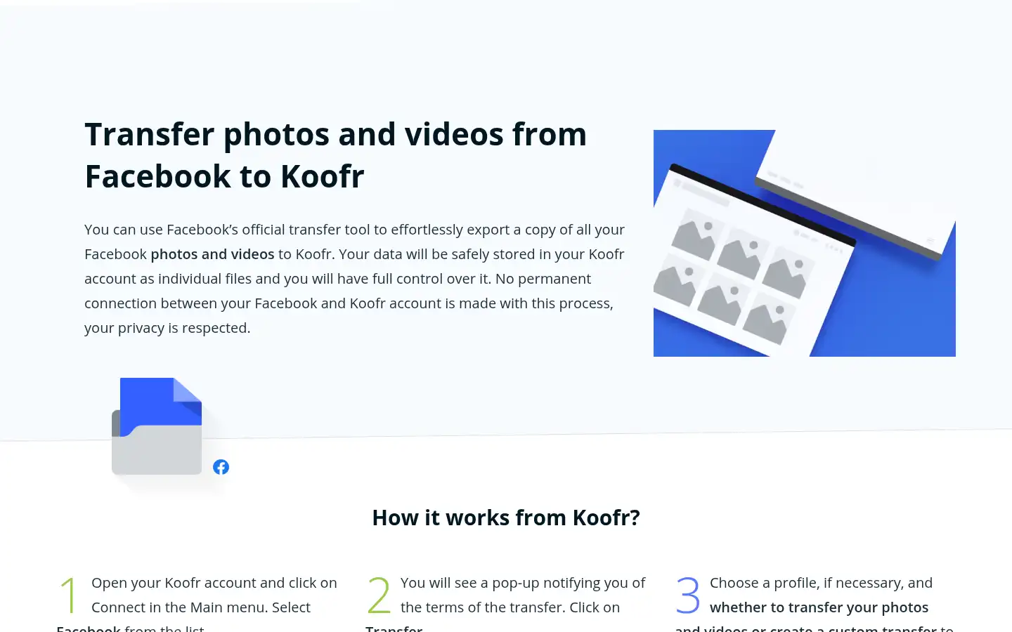 Screenshot of koofr.eu