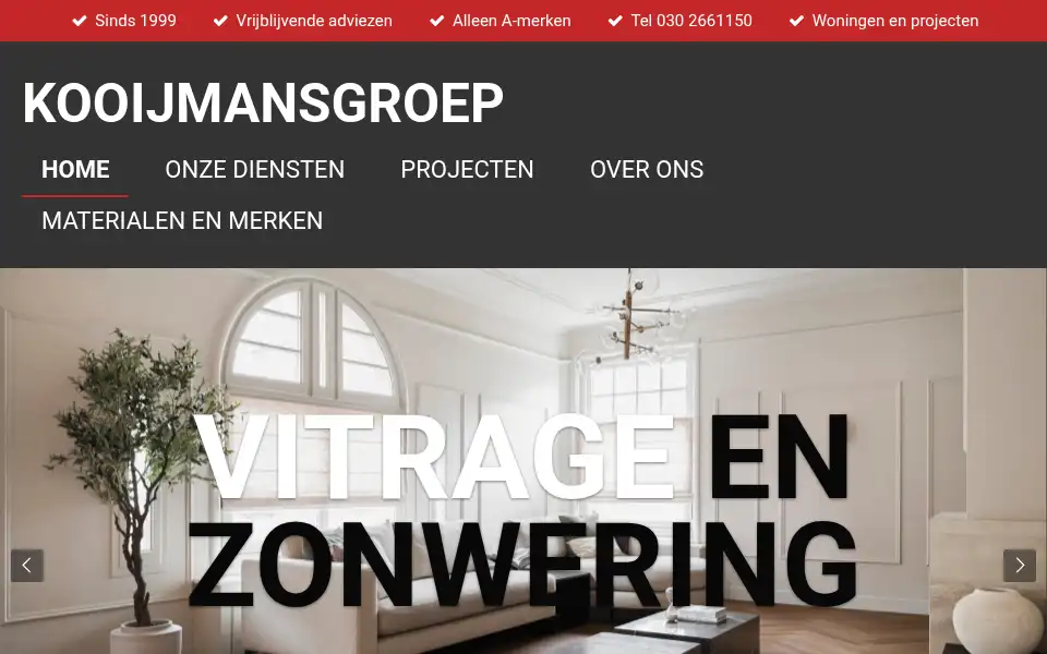Screenshot of kooijmansgroep.nl