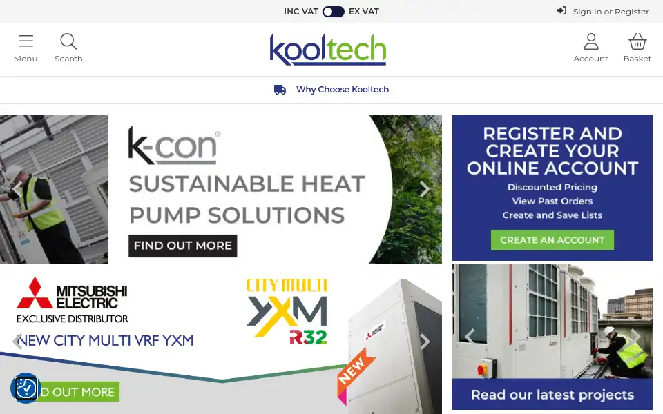 Screenshot of kooltech.co.uk