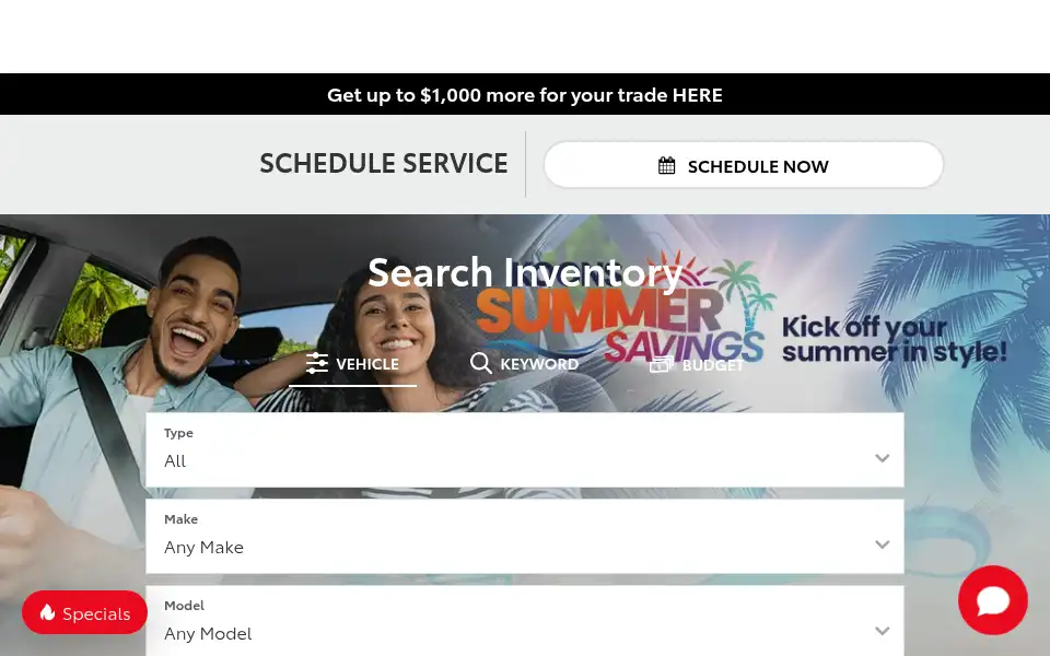 Screenshot of koonstoyotaarlington.com