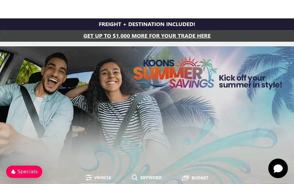 Screenshot of koonswoodbridgebuickgmc.com