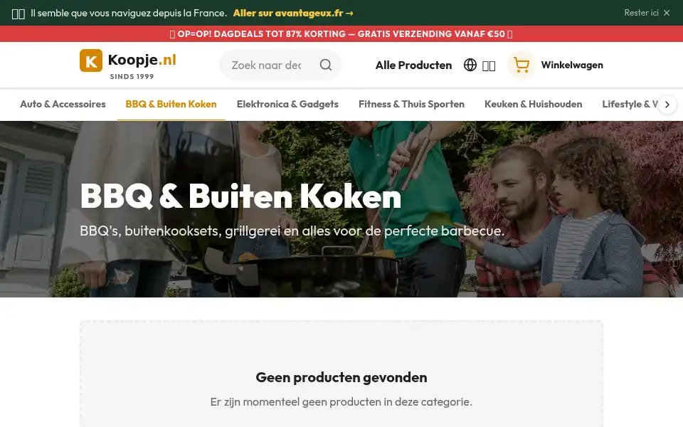 Screenshot of koopje.nl
