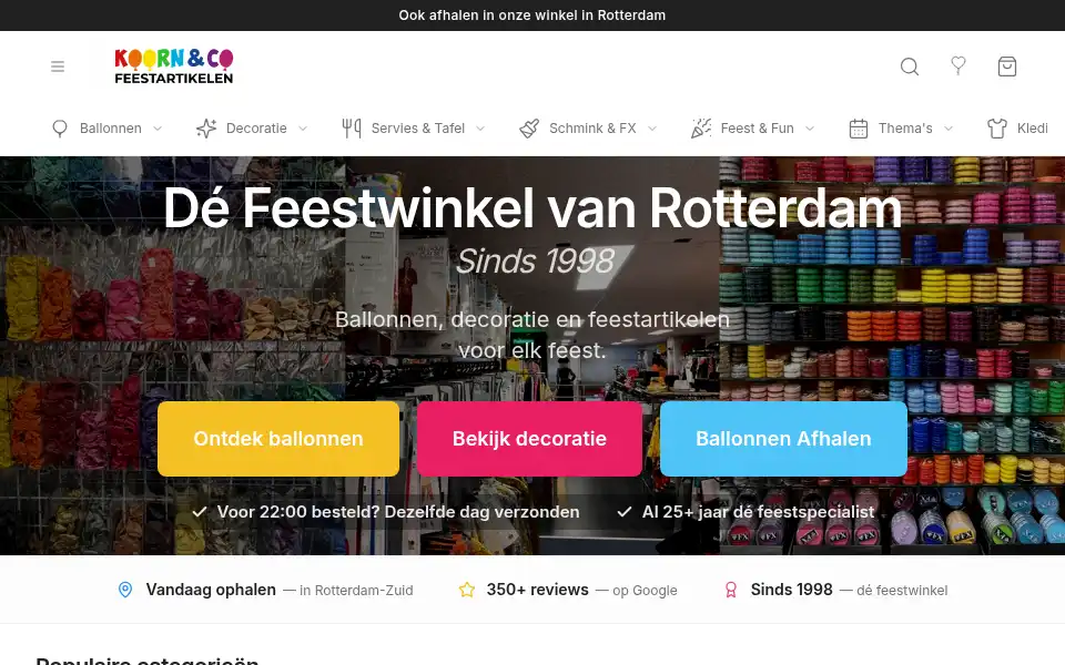 Screenshot of koornenco.nl
