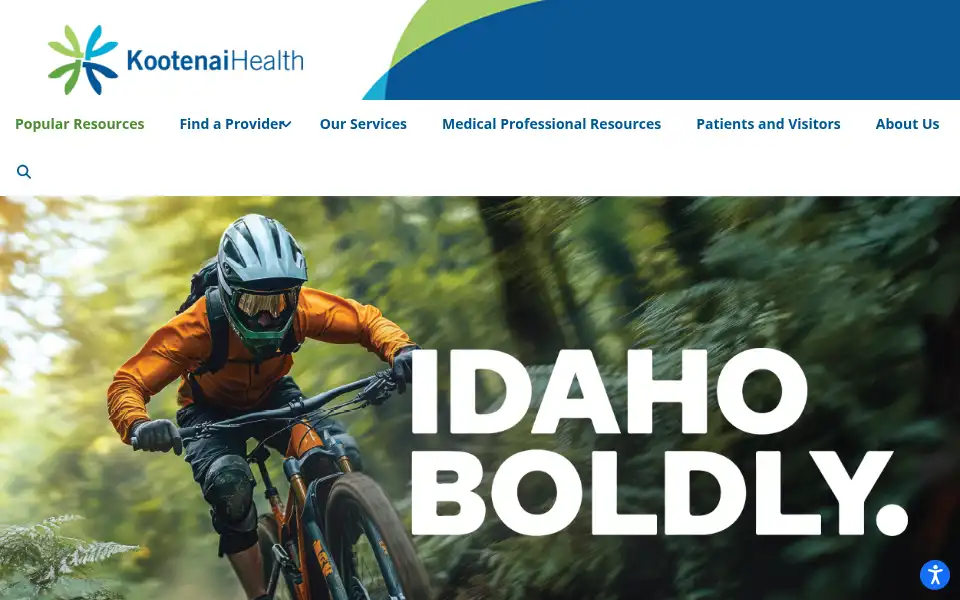 Screenshot of kootenaihealth.org