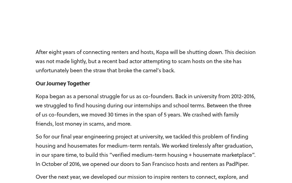 Screenshot of kopa.co