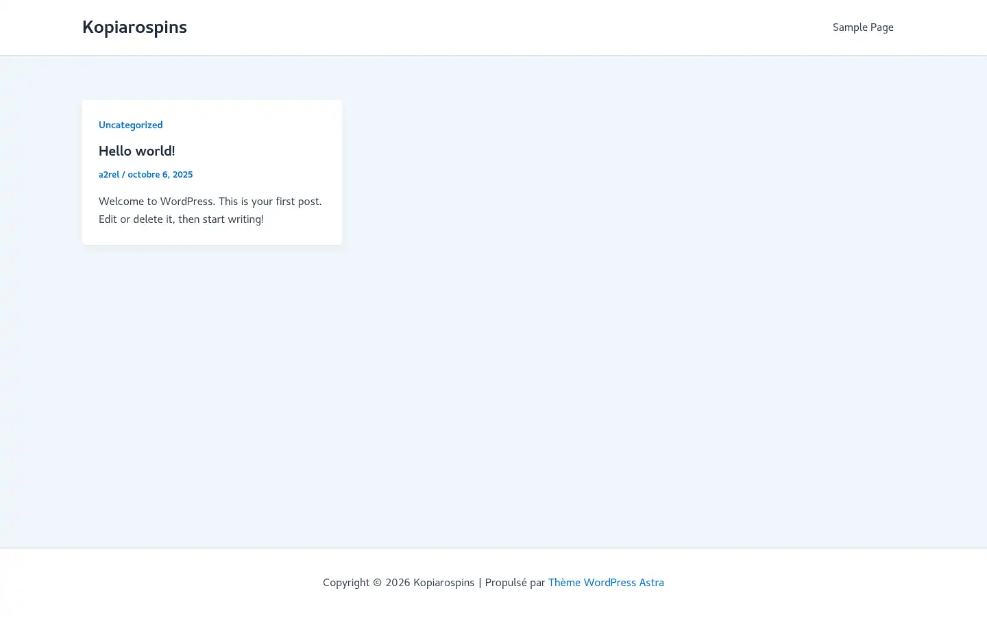 Screenshot of kopiarospins.org