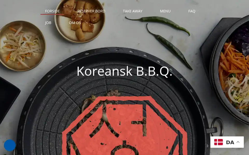 Screenshot of koreanskbbq.dk