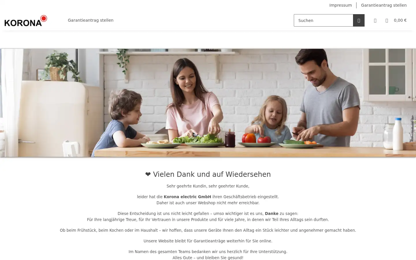 Screenshot of korona-electric.de