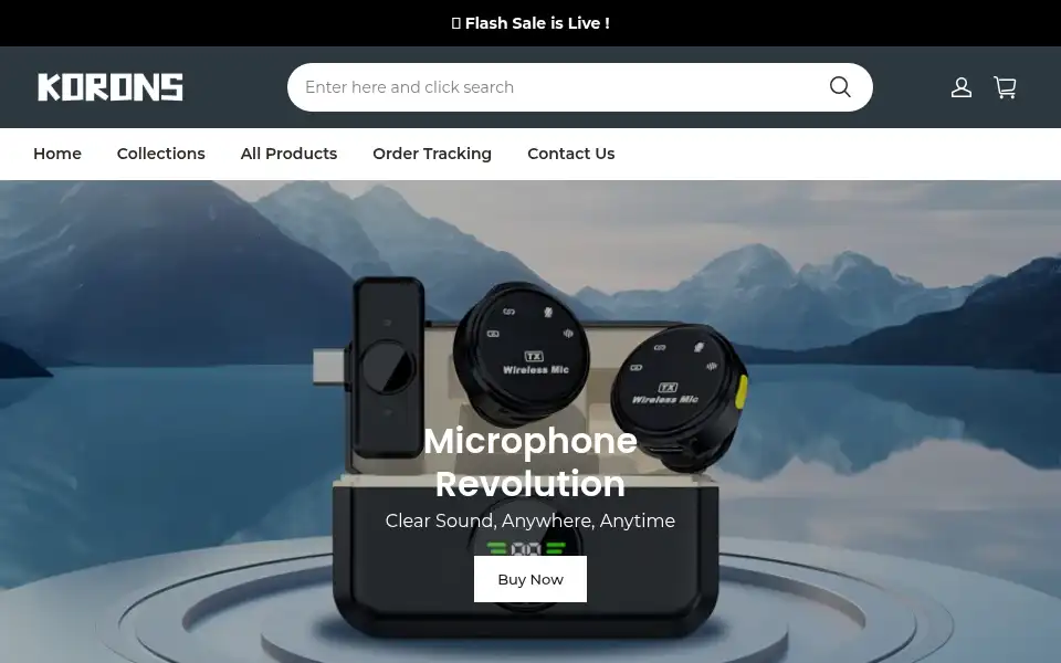 Screenshot of korons.com