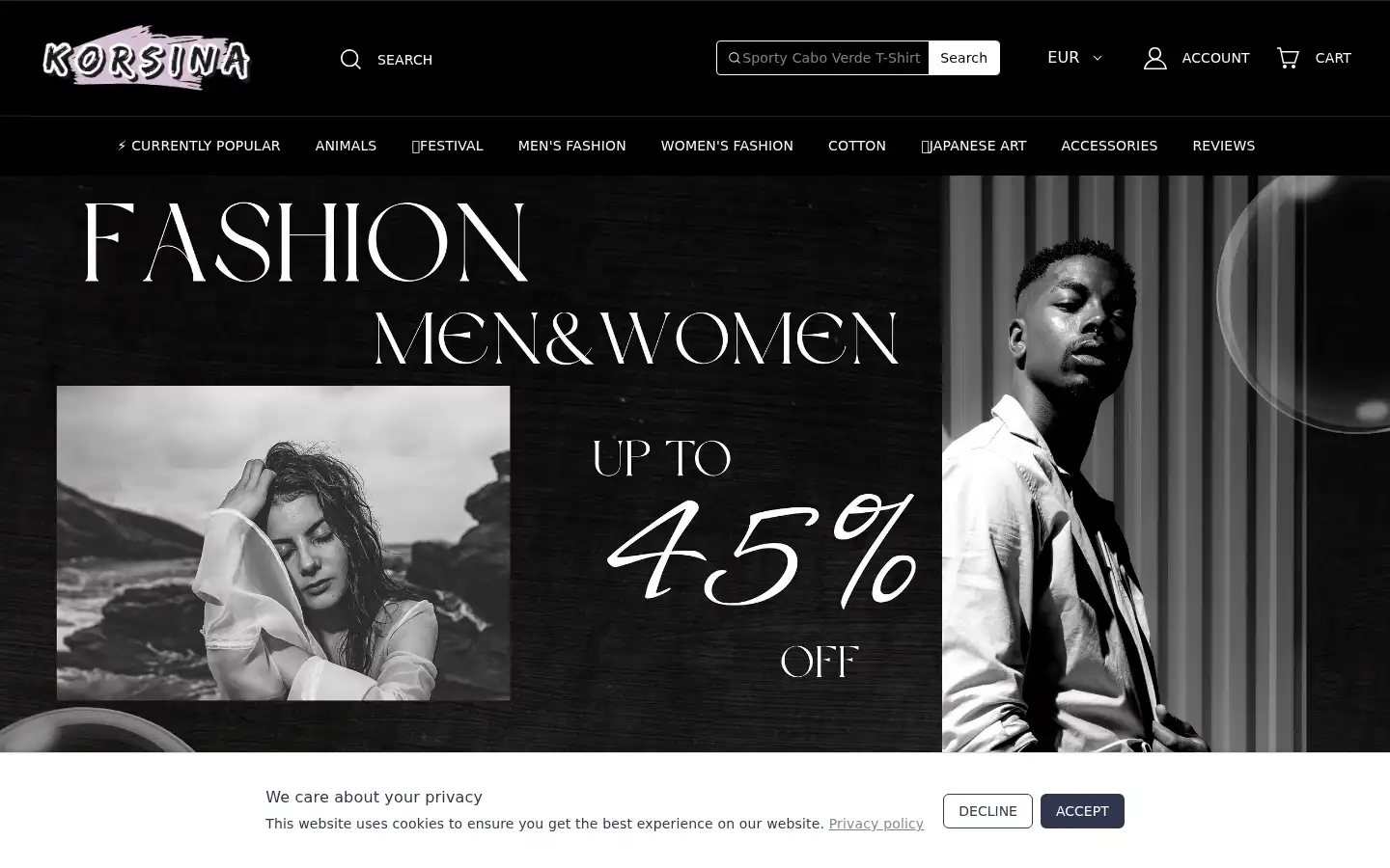 Screenshot of korsina.com
