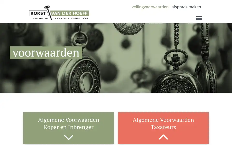 Screenshot of korstvanderhoeff.nl