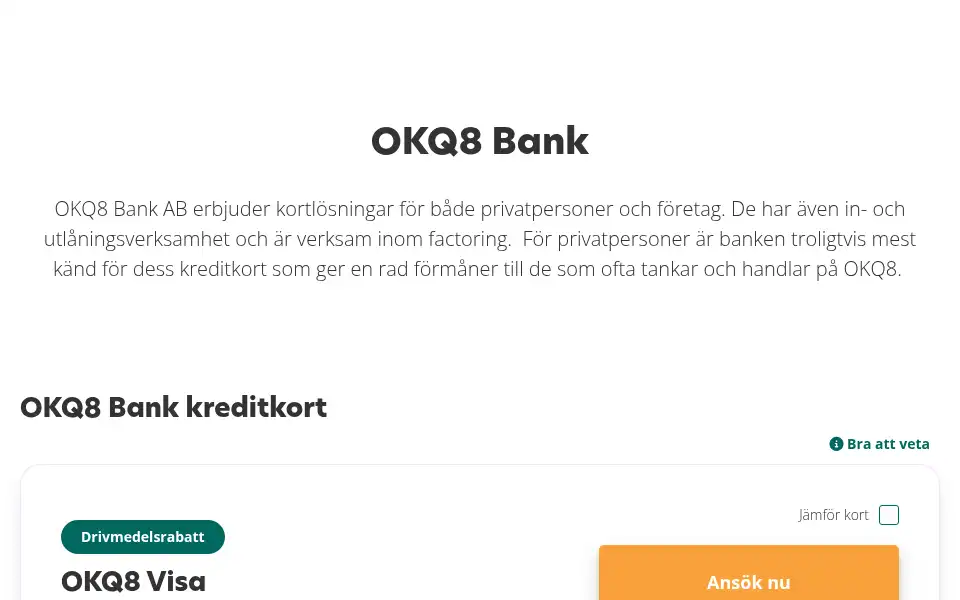 Screenshot of kortio.se