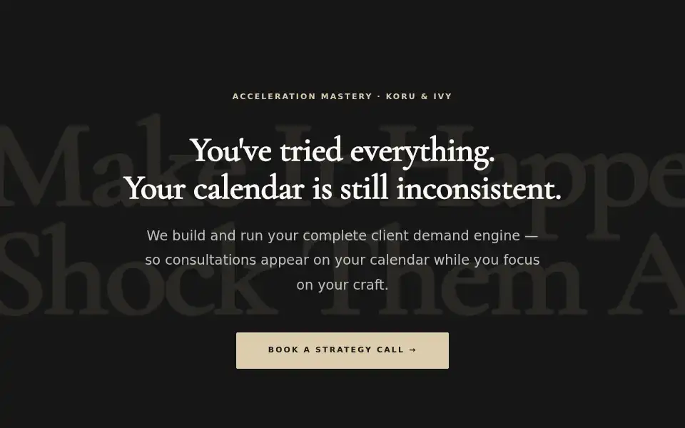 Screenshot of koruandivy.com