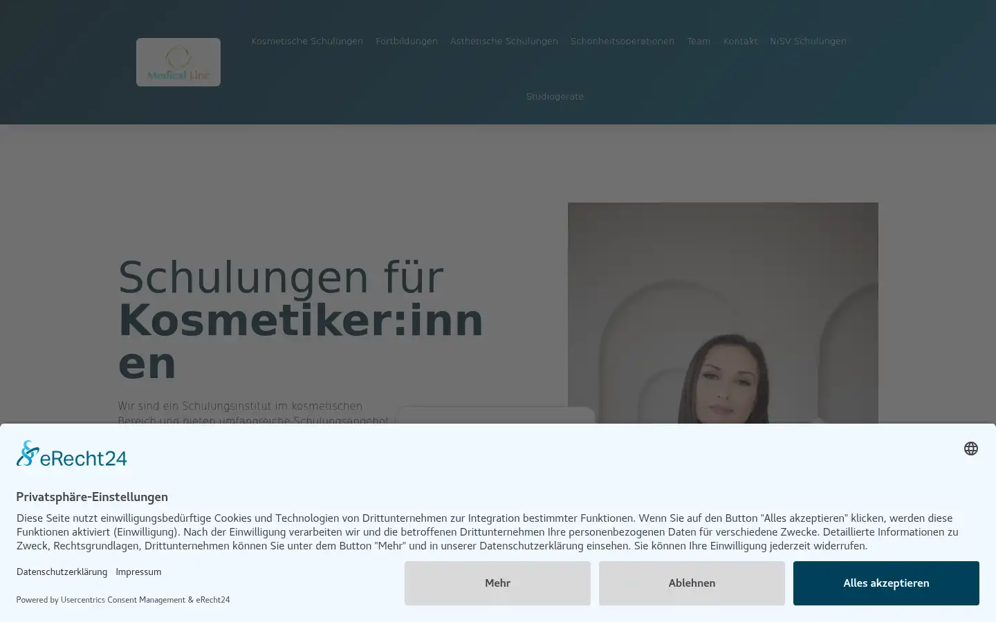 Screenshot of kosmetik-line.de