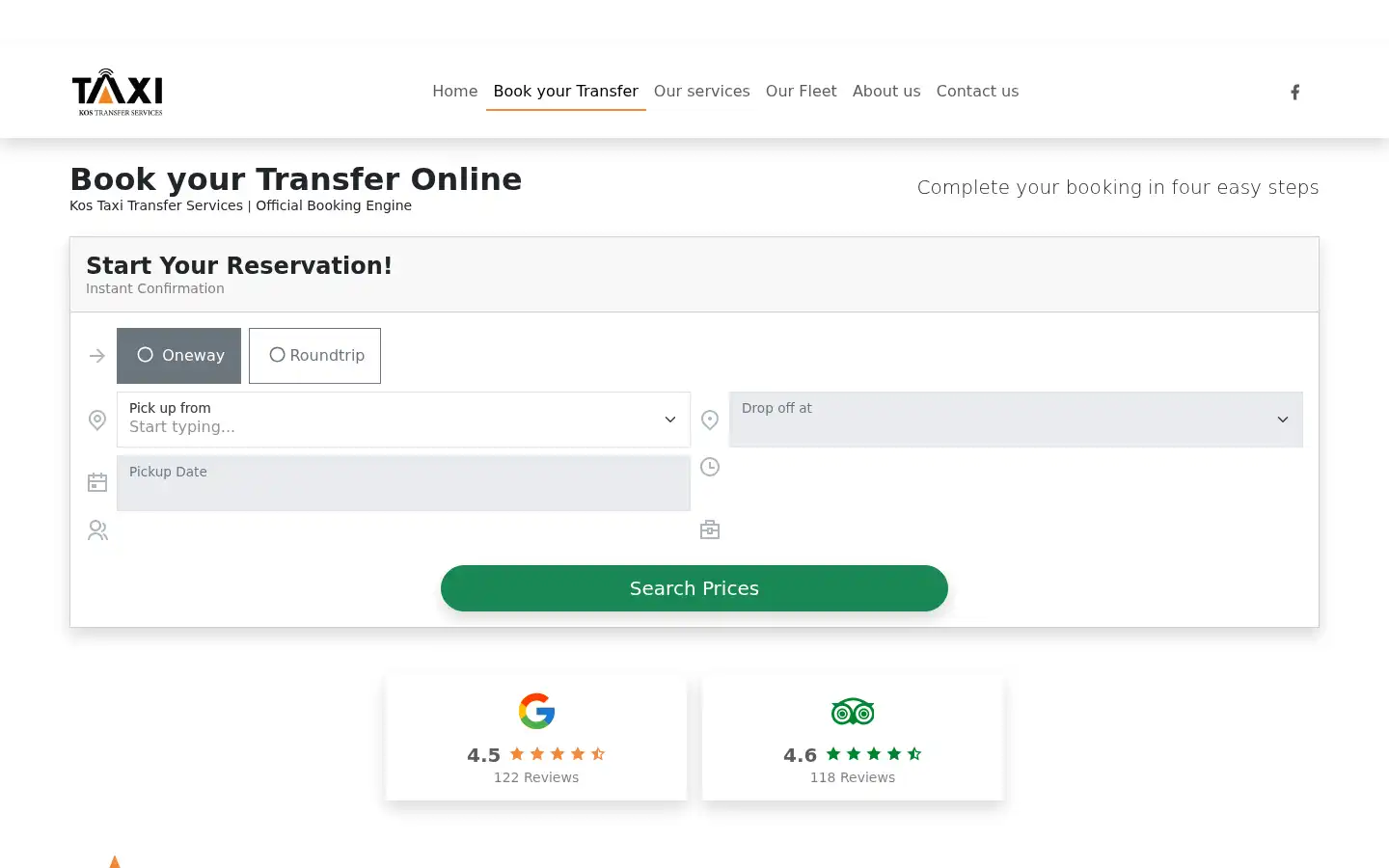 Screenshot of kostaxi.eu
