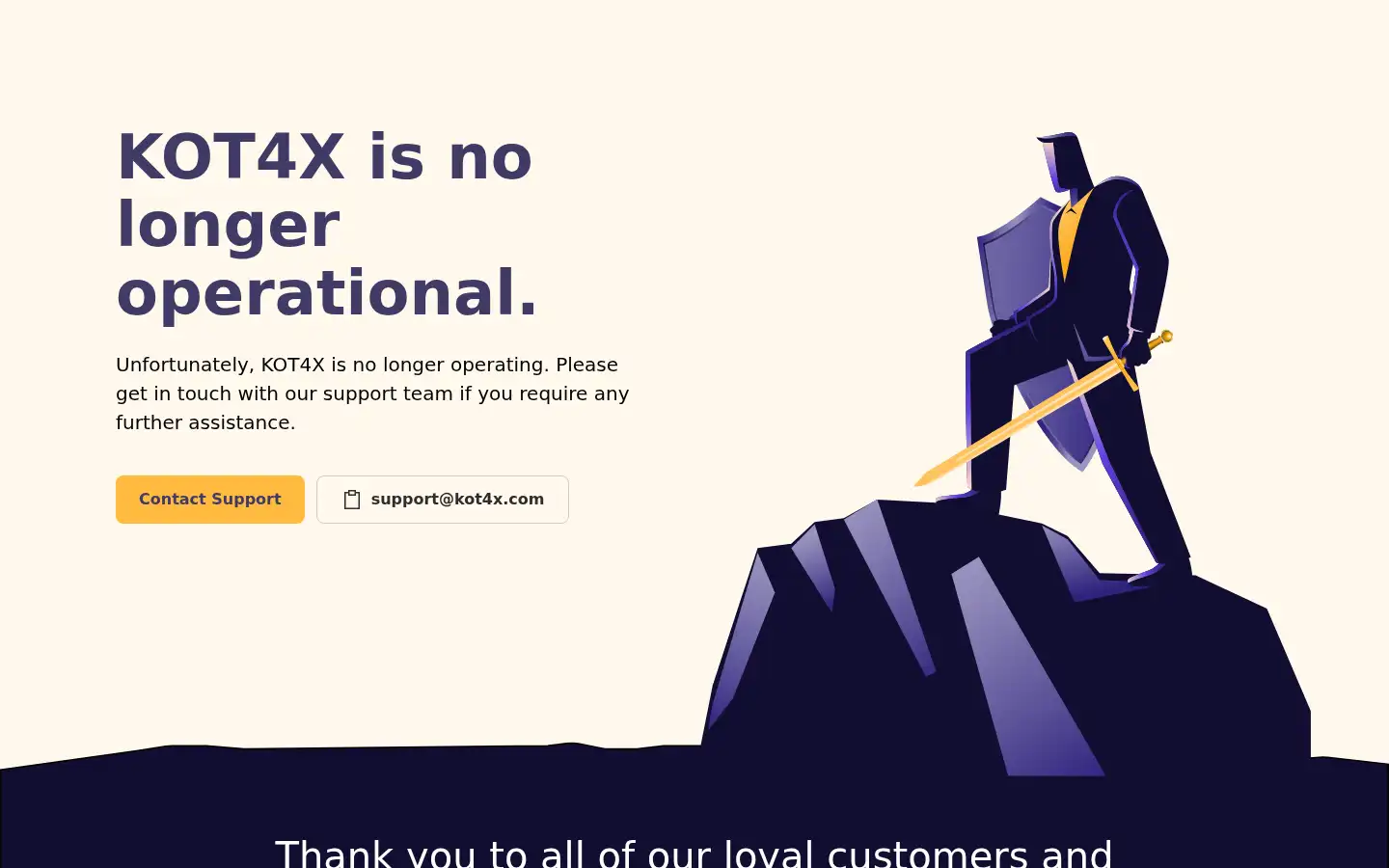 Screenshot of kot4x.com