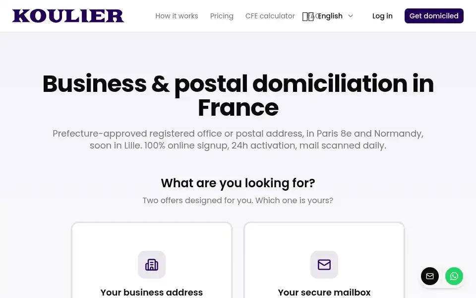 Screenshot of koulier.com