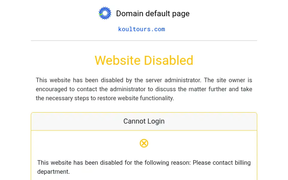 Screenshot of koultours.com