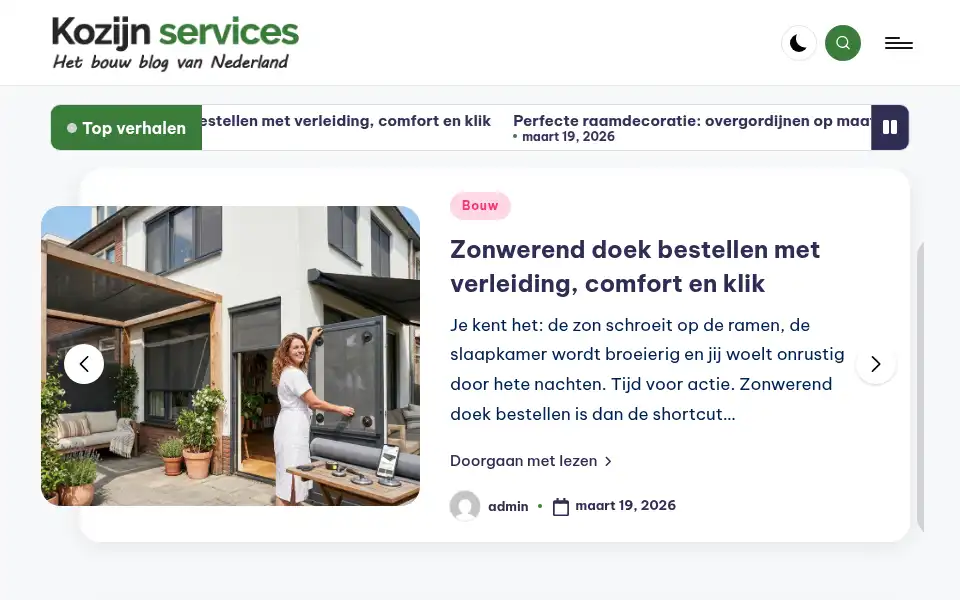 Screenshot of kozijn-services.nl