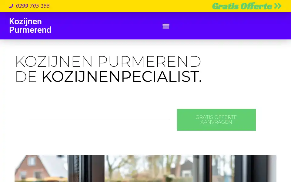 Screenshot of kozijnenpurmerend.com