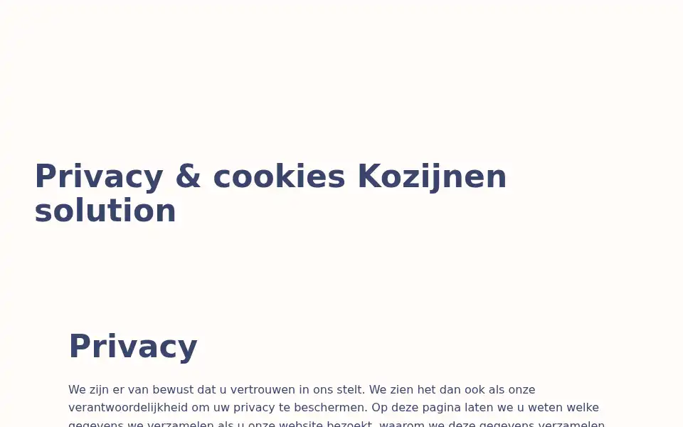 Screenshot of kozijnensolution.nl