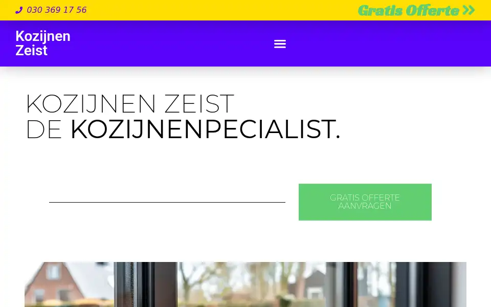 Screenshot of kozijnenzeist.com