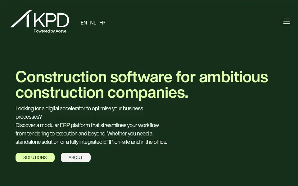 Screenshot of kpd.be