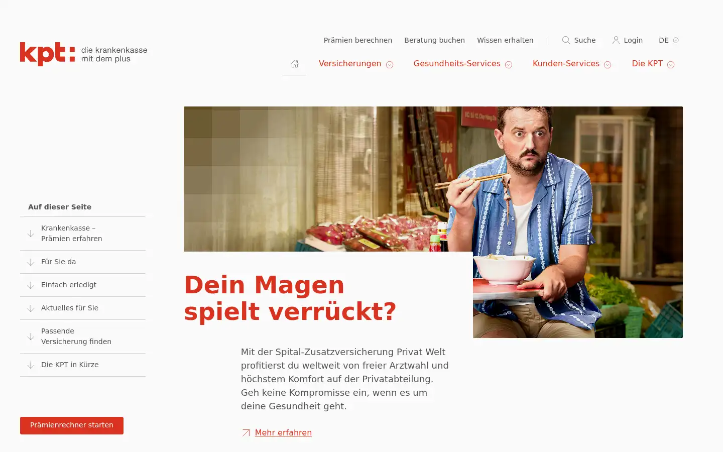 Screenshot of kpt.ch