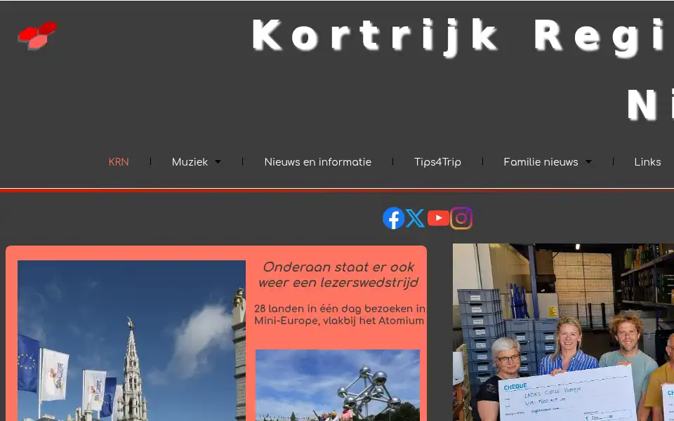 Screenshot of kr-nieuws.be