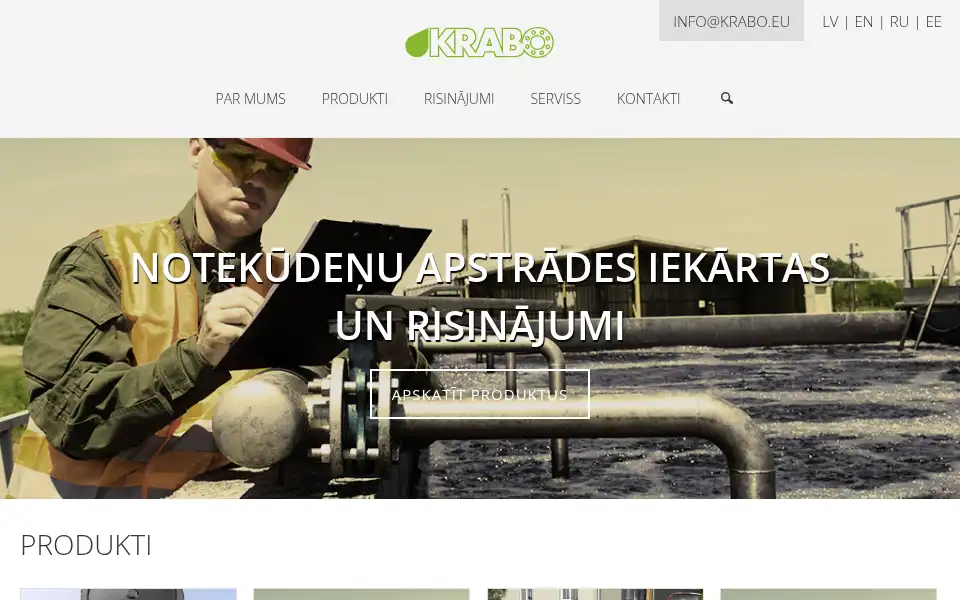 Screenshot of krabo.eu