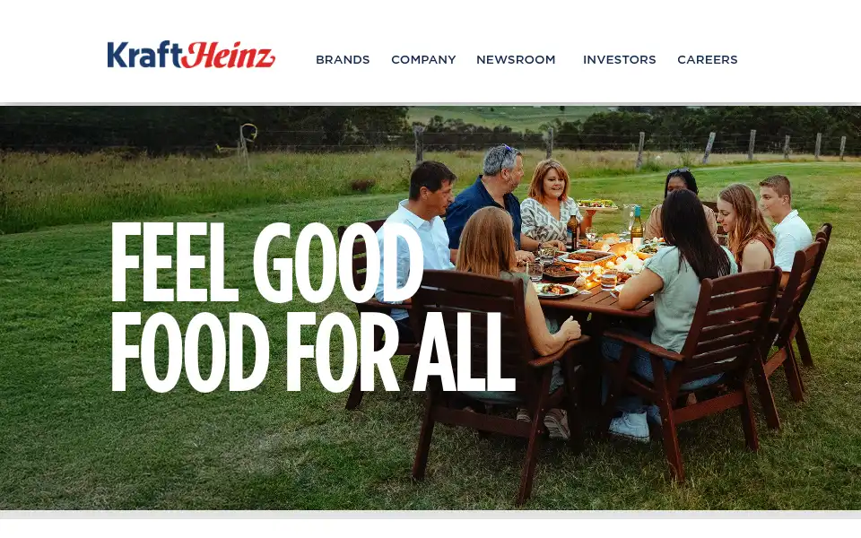 Screenshot of kraftheinzcompany.com