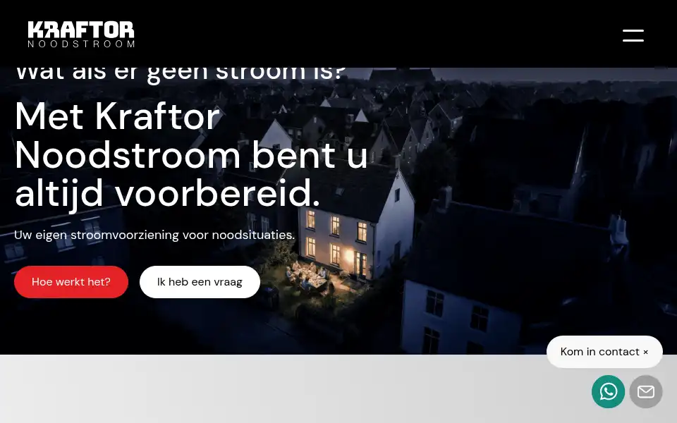 Screenshot of kraftor.nl