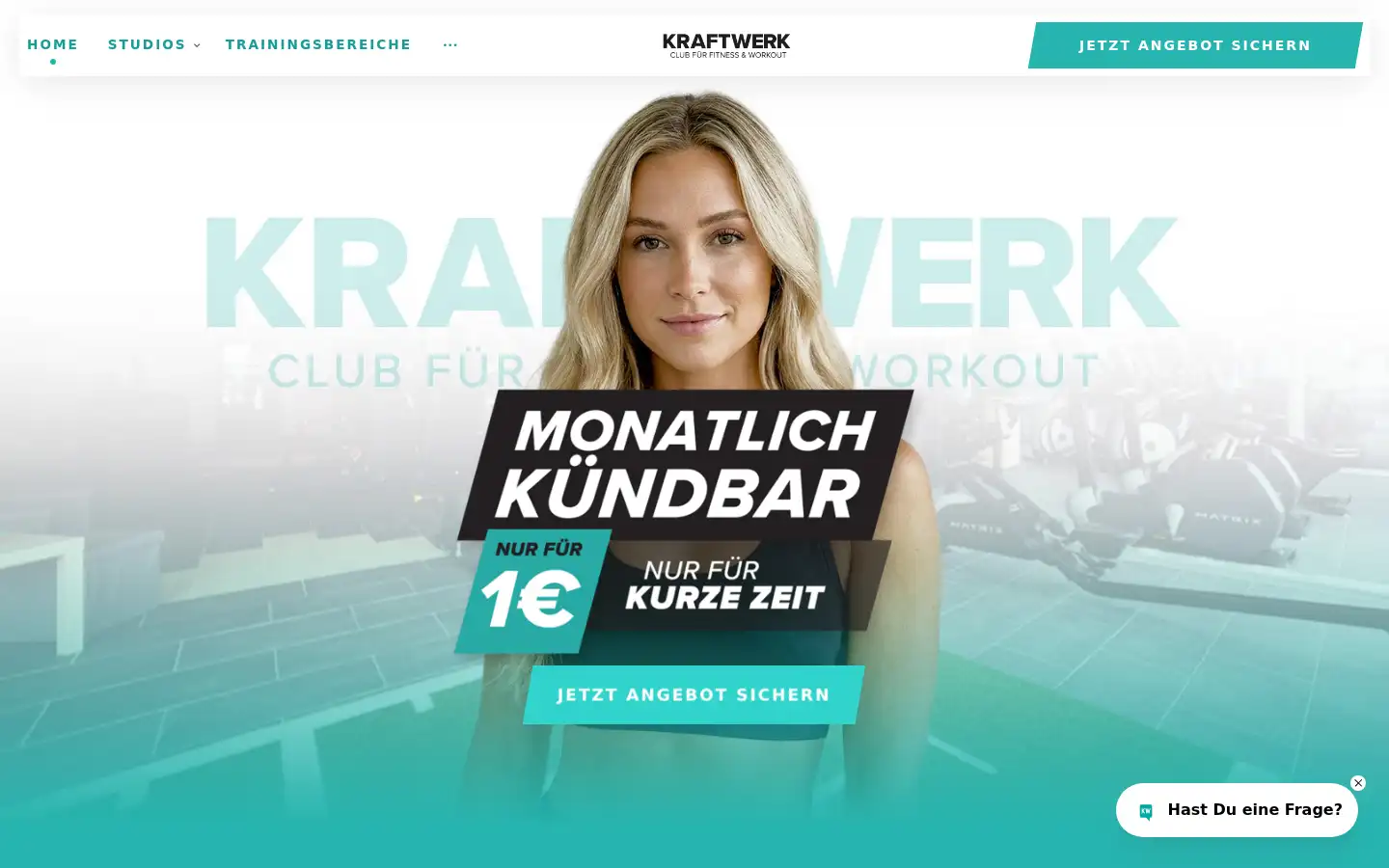Screenshot of kraftwerk-fitnessclub.de