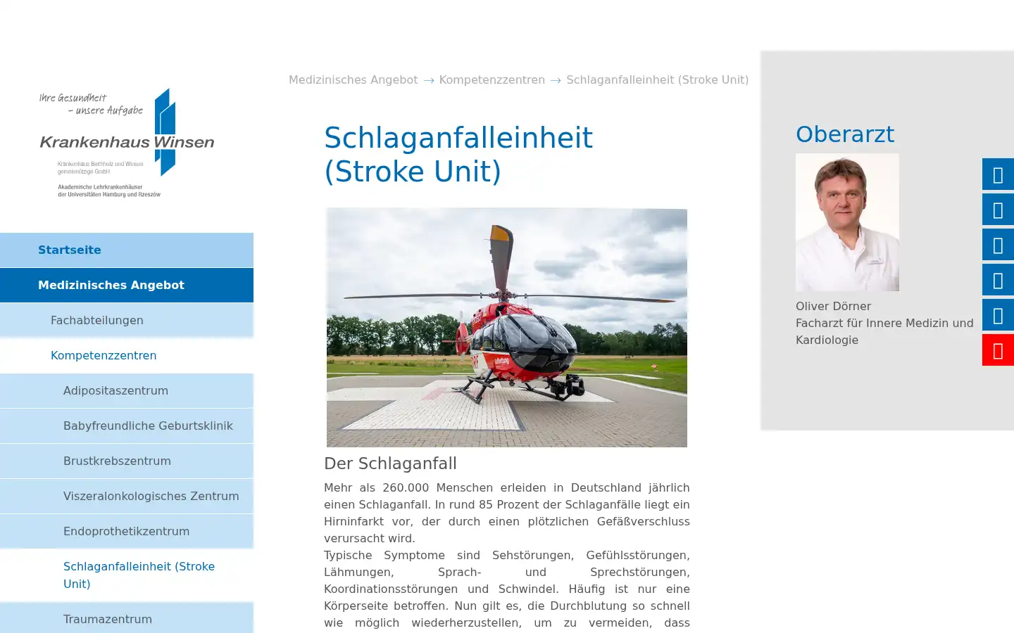Screenshot of krankenhaus-winsen.de