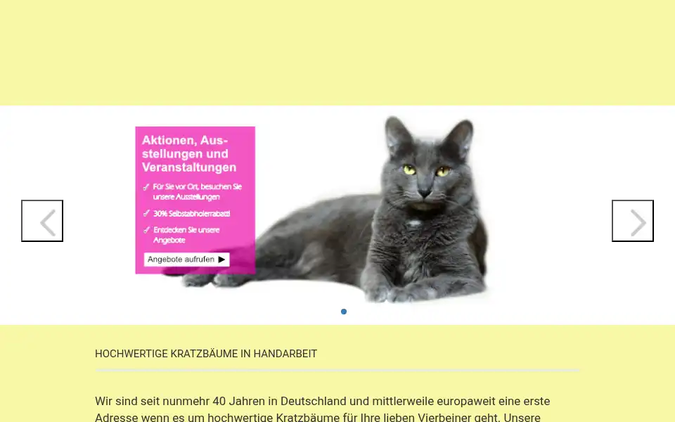Screenshot of kratzbaeume.de