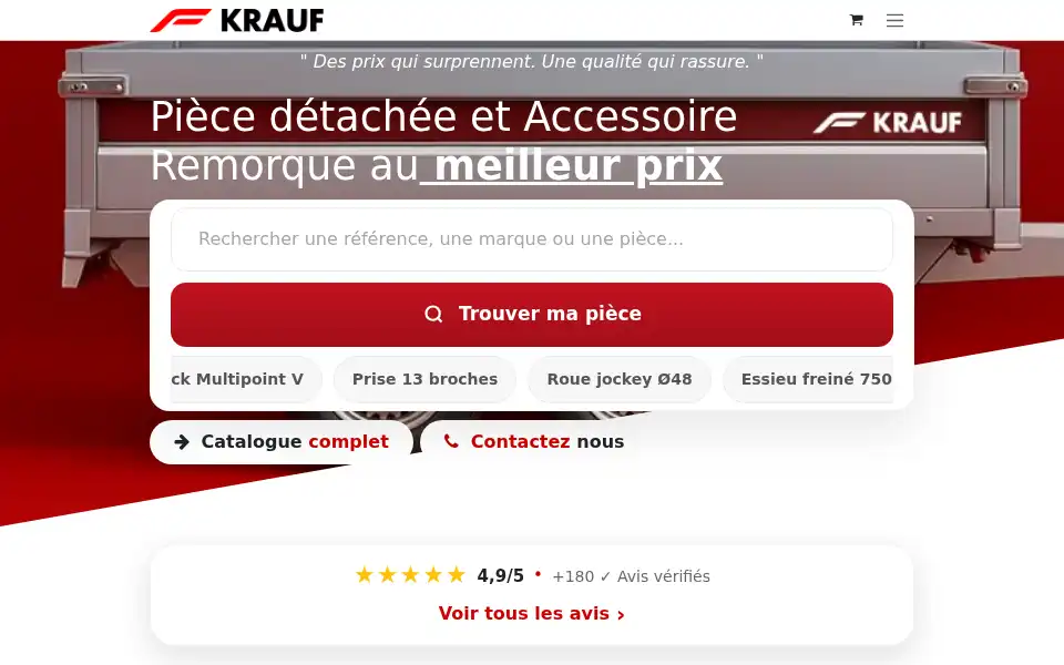 Screenshot of krauf.fr