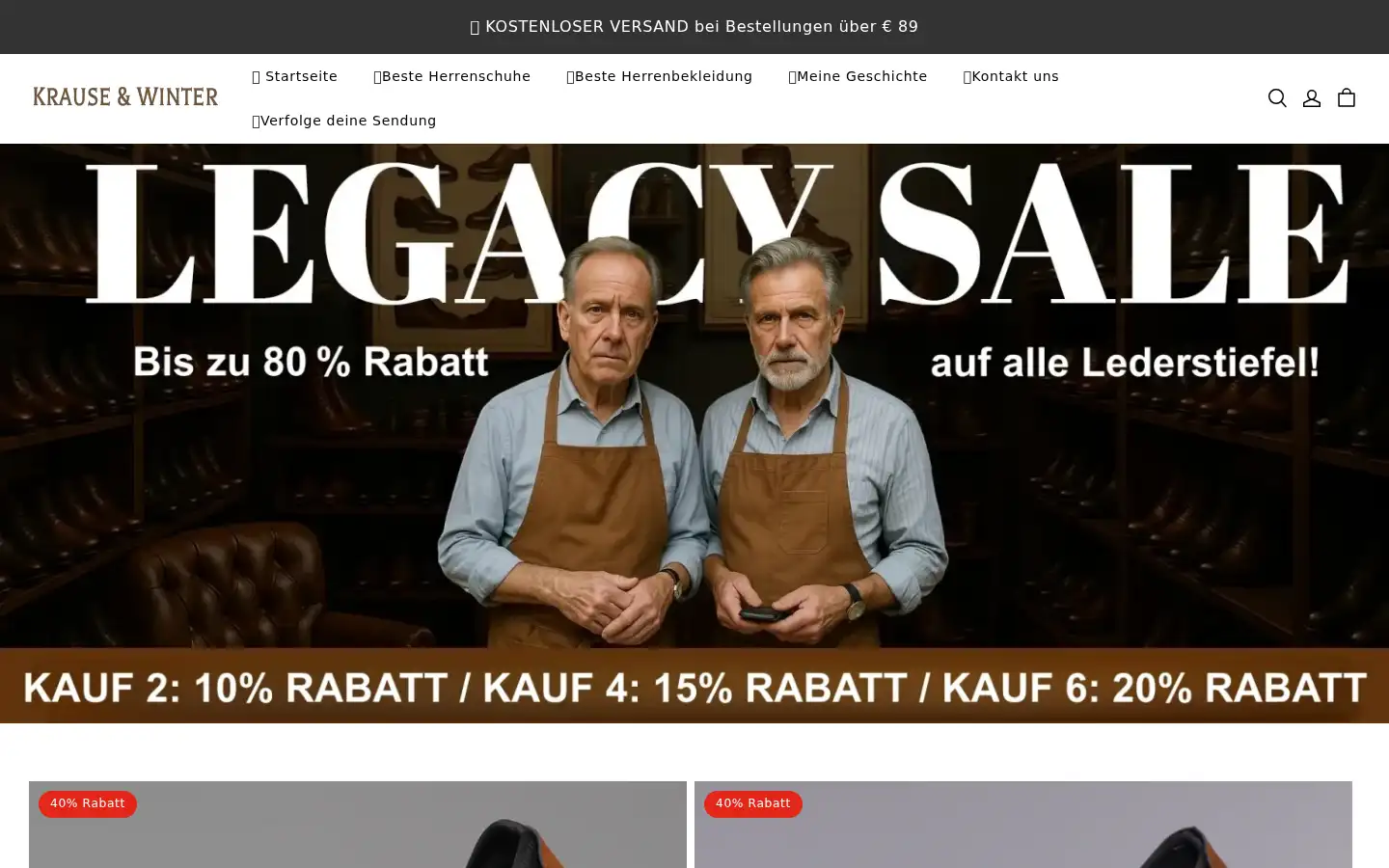 Screenshot of krause-winter.com