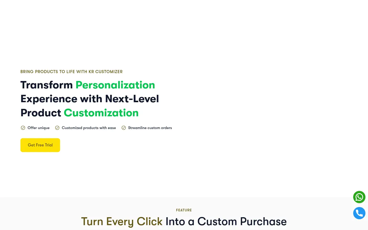 Screenshot of krcustomizer.com