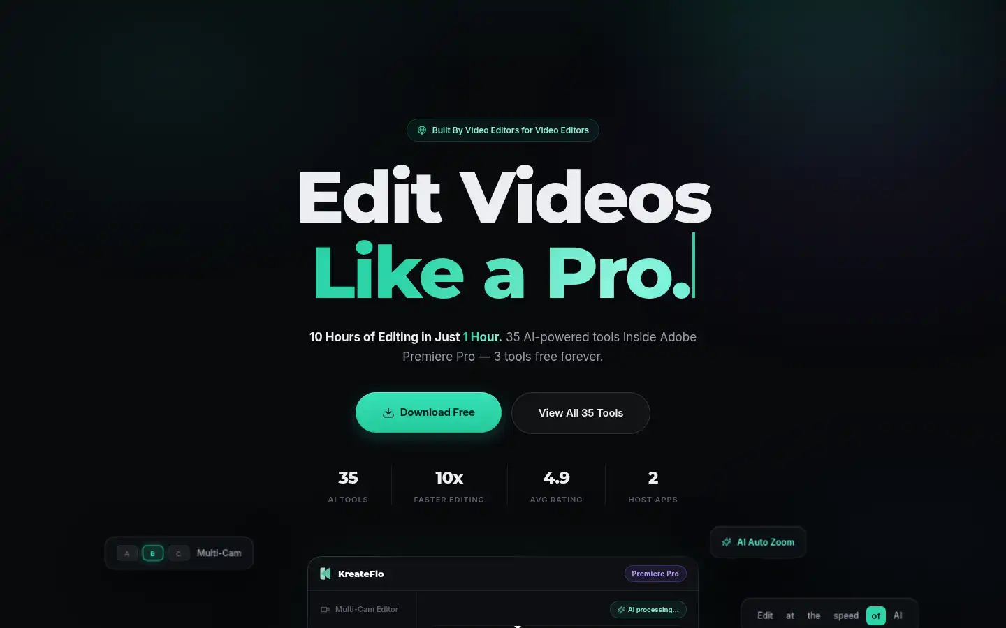 Screenshot of kreateflo.com