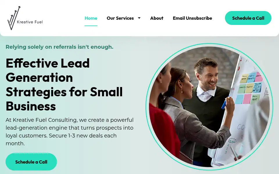 Screenshot of kreativefuel.com