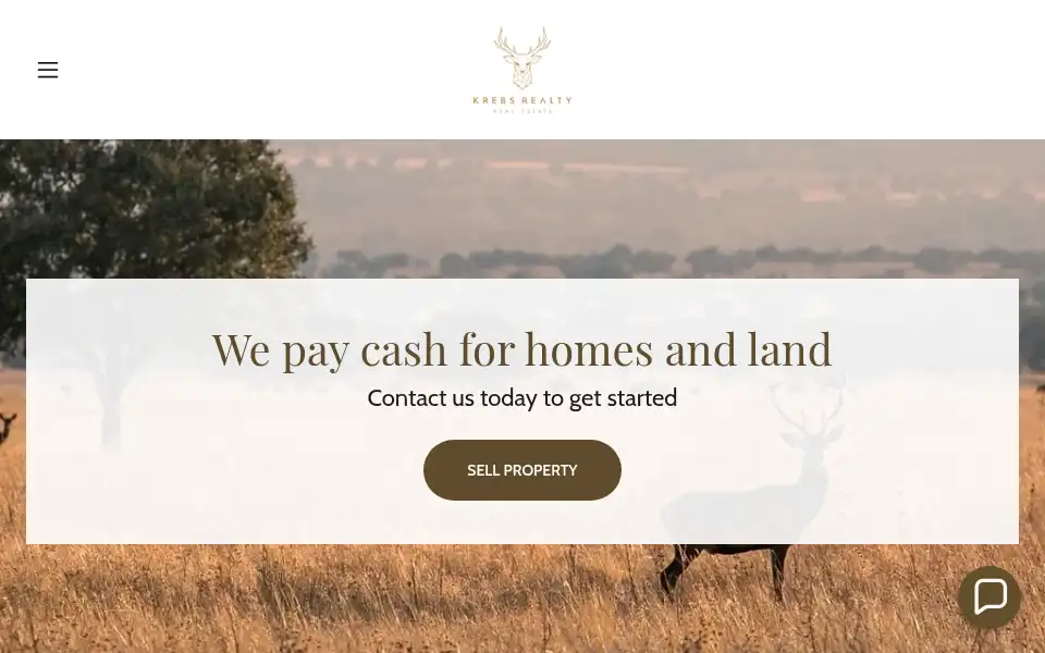 Screenshot of krebsrealty.com